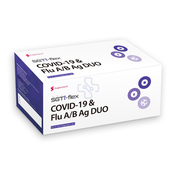 Prueba rápida COVID 19 Flu A B Ag DUO test de SGTI flex Nubédica