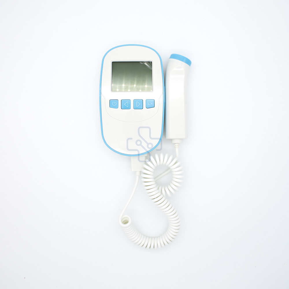 Doppler Fetal Portátil con pantalla LCD azul con 2.5 Mhz - Médica