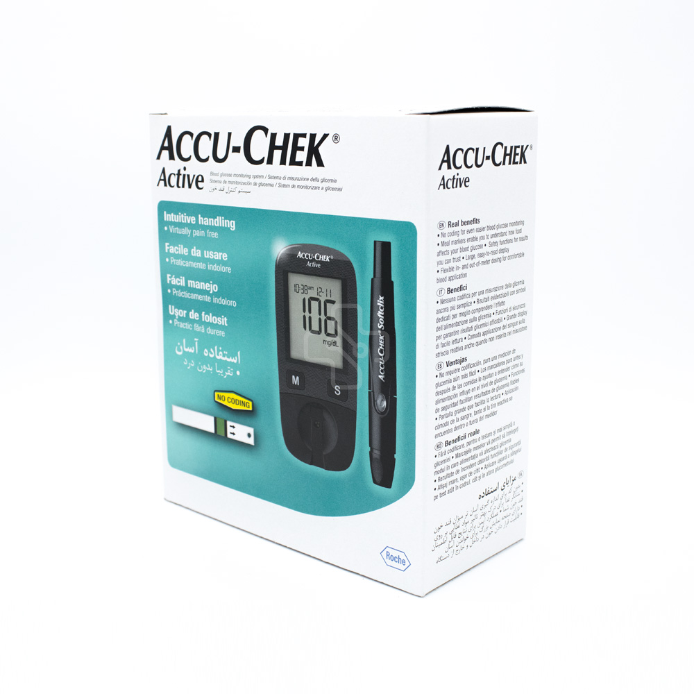 Kit Medidor de Glicose Accu-Chek Active